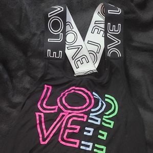 Black "LOVE" Tank Top